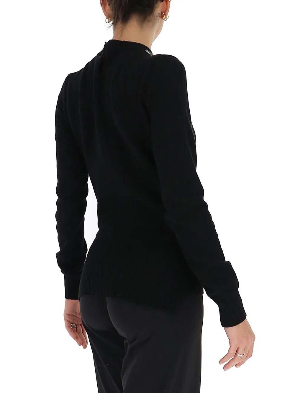 Alexander McQueen Embellished Neckline Jumper