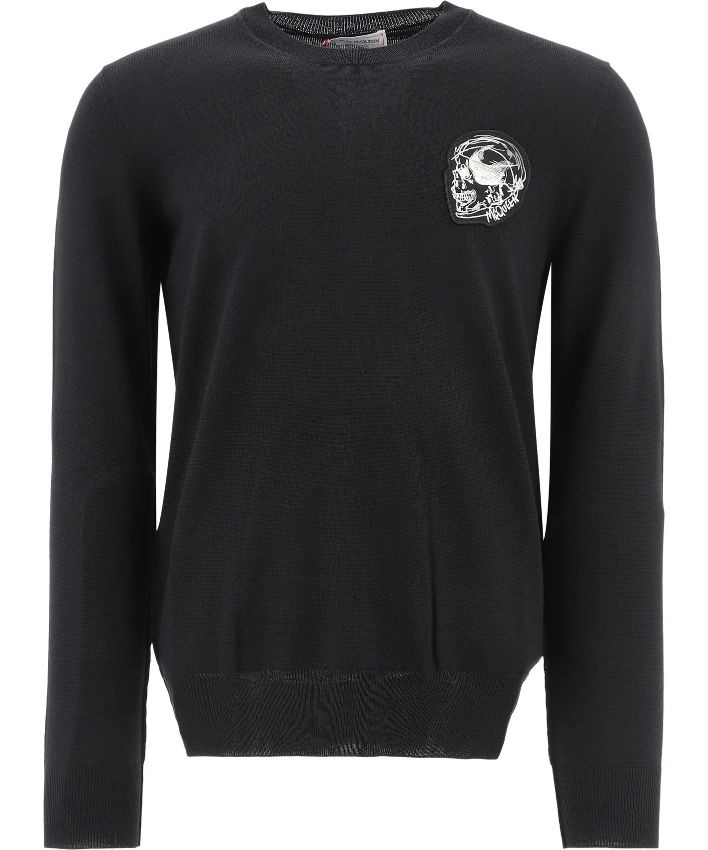 Alexander McQueen Skull Patch Knit Jumper