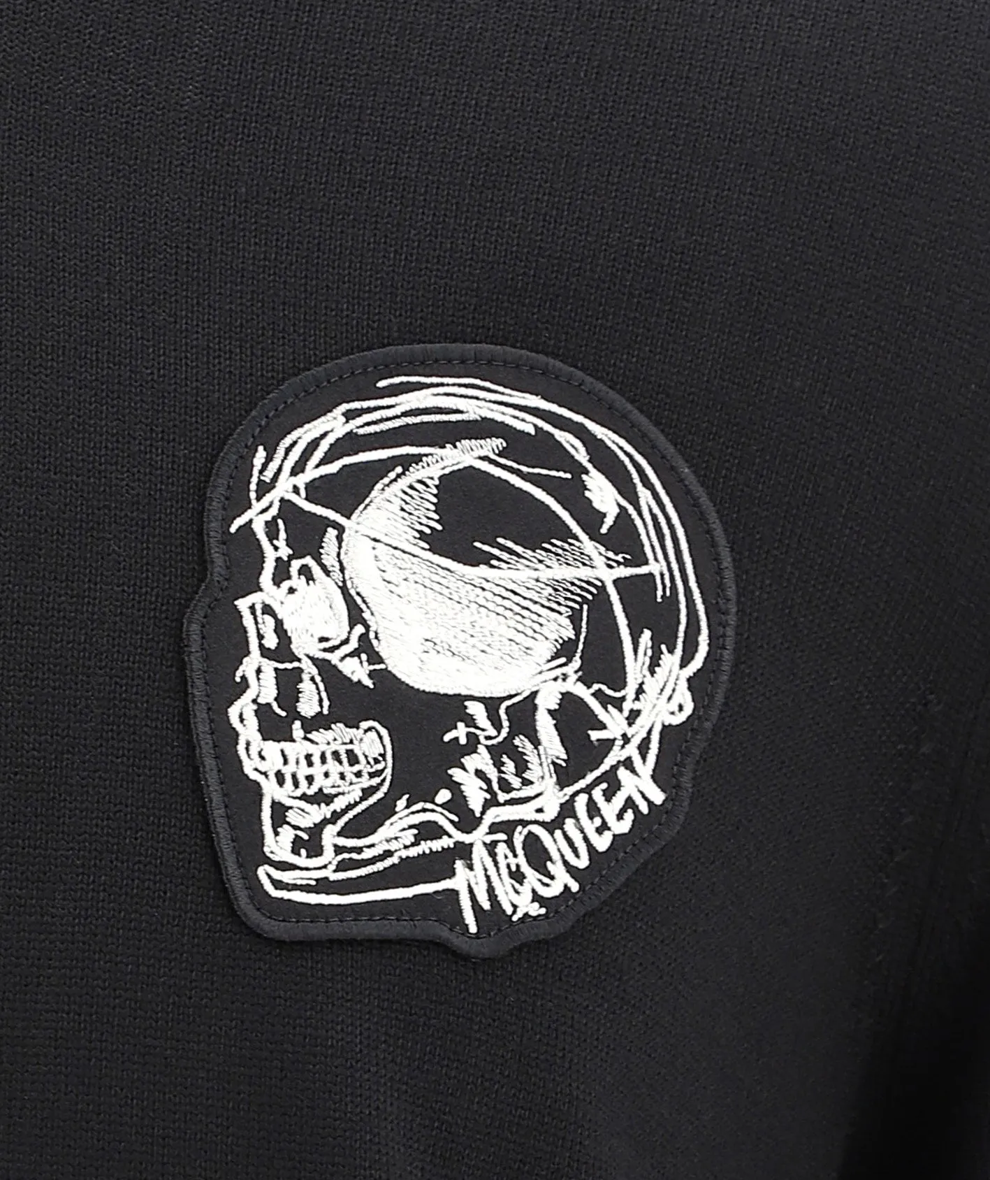 Alexander McQueen Skull Patch Knit Jumper