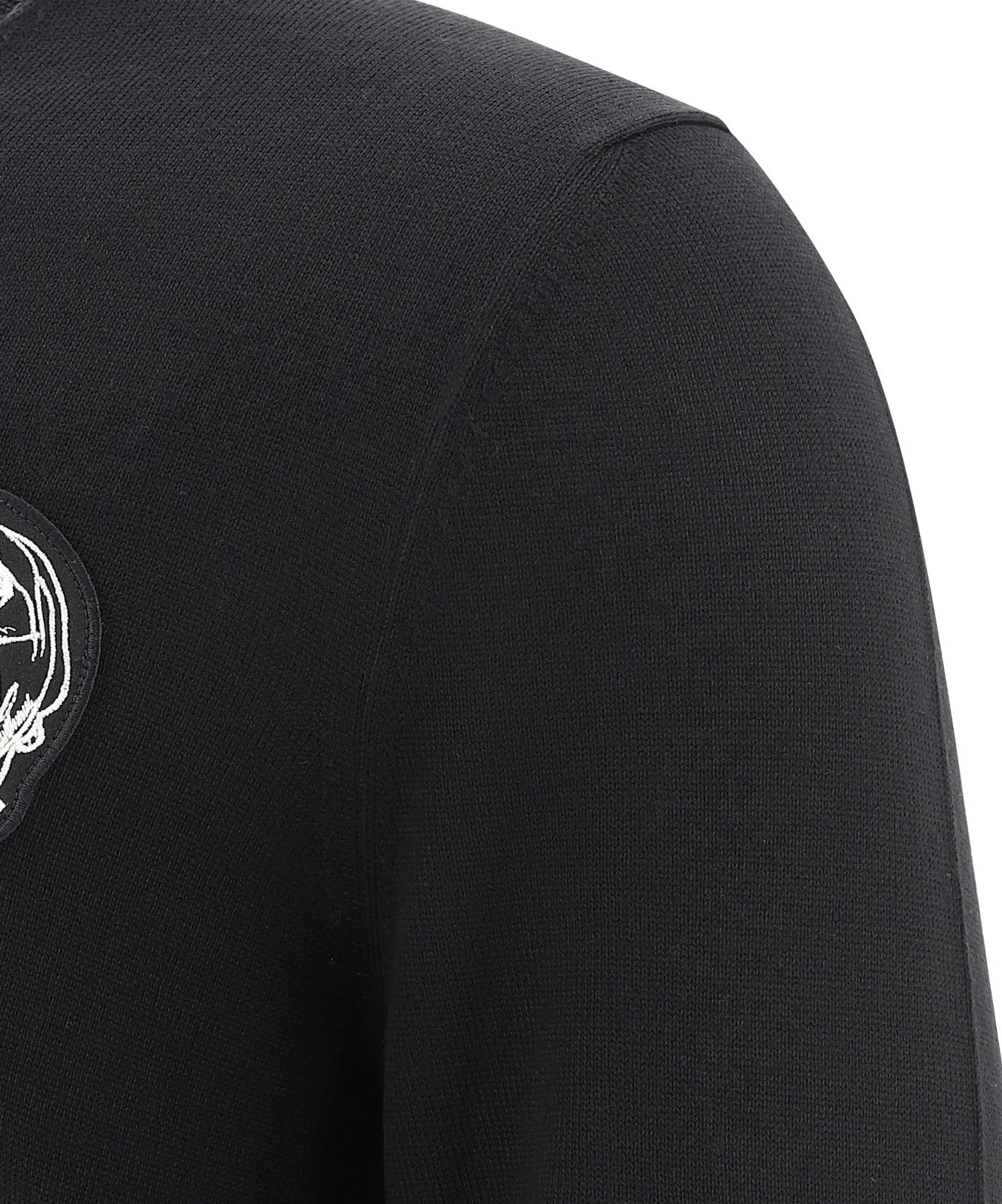 Alexander McQueen Skull Patch Knit Jumper