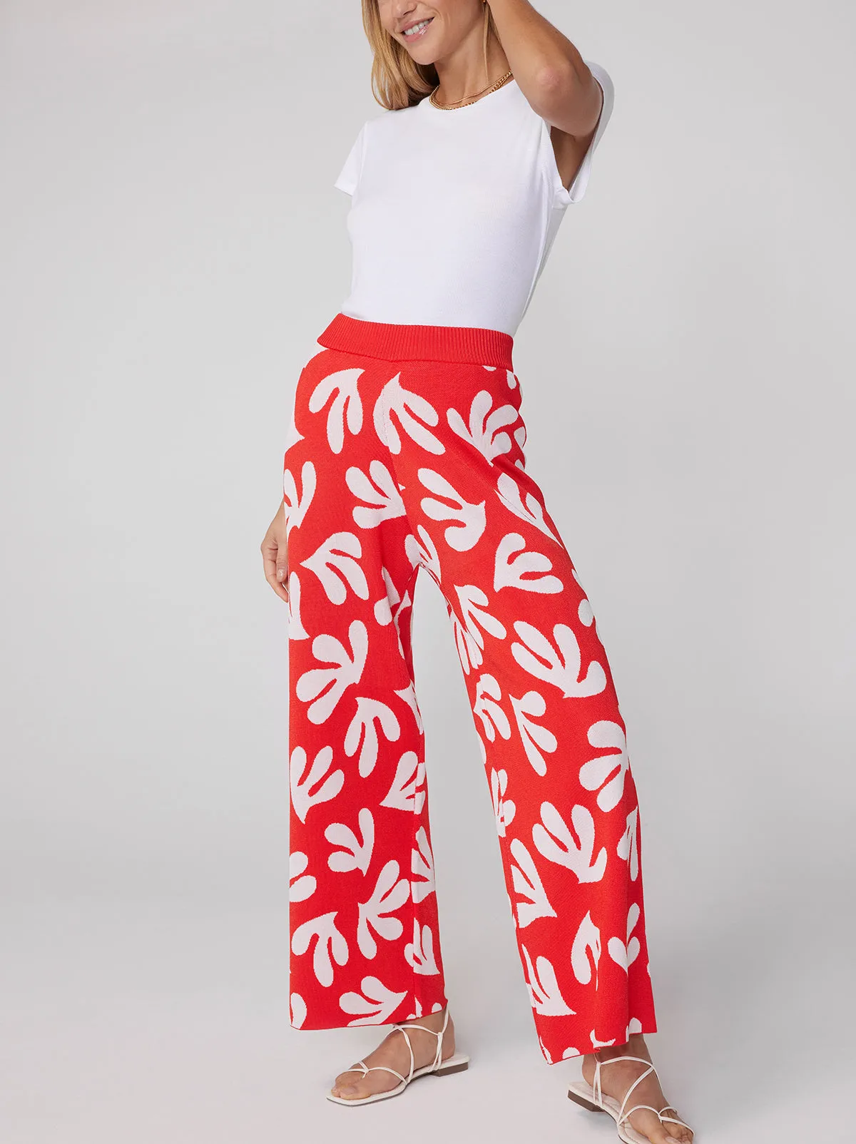 Austin Red Leaf Knit Trousers