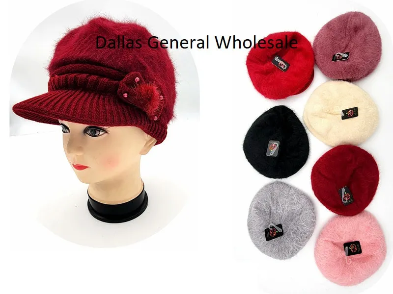 Beautiful Ladies Visor Beanies Caps Wholesale