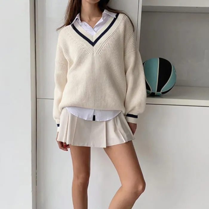 Beige Warm Knit Jumper
