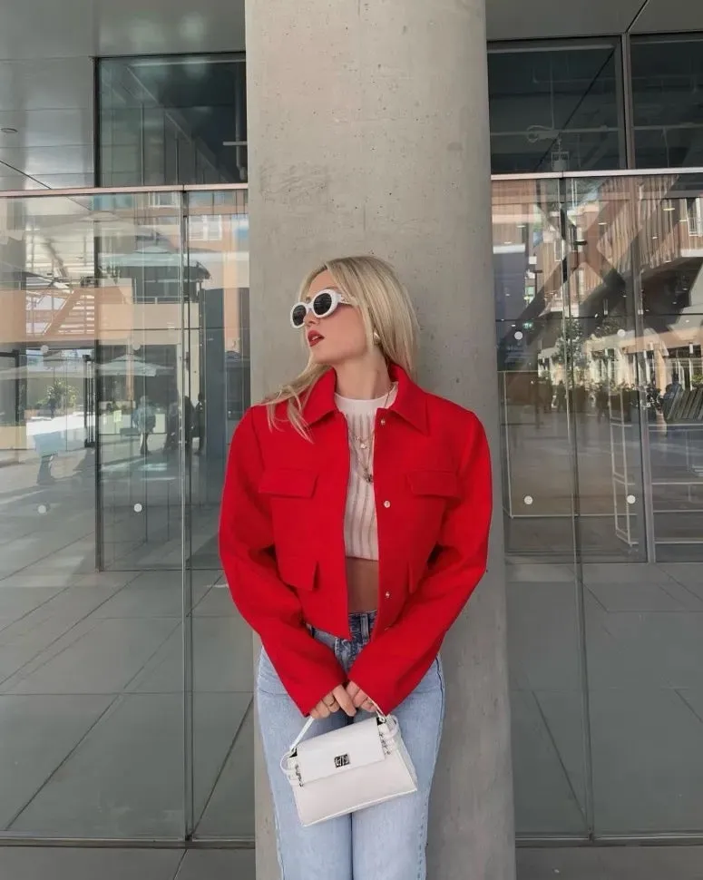 Billie Cropped Pocket Jacket