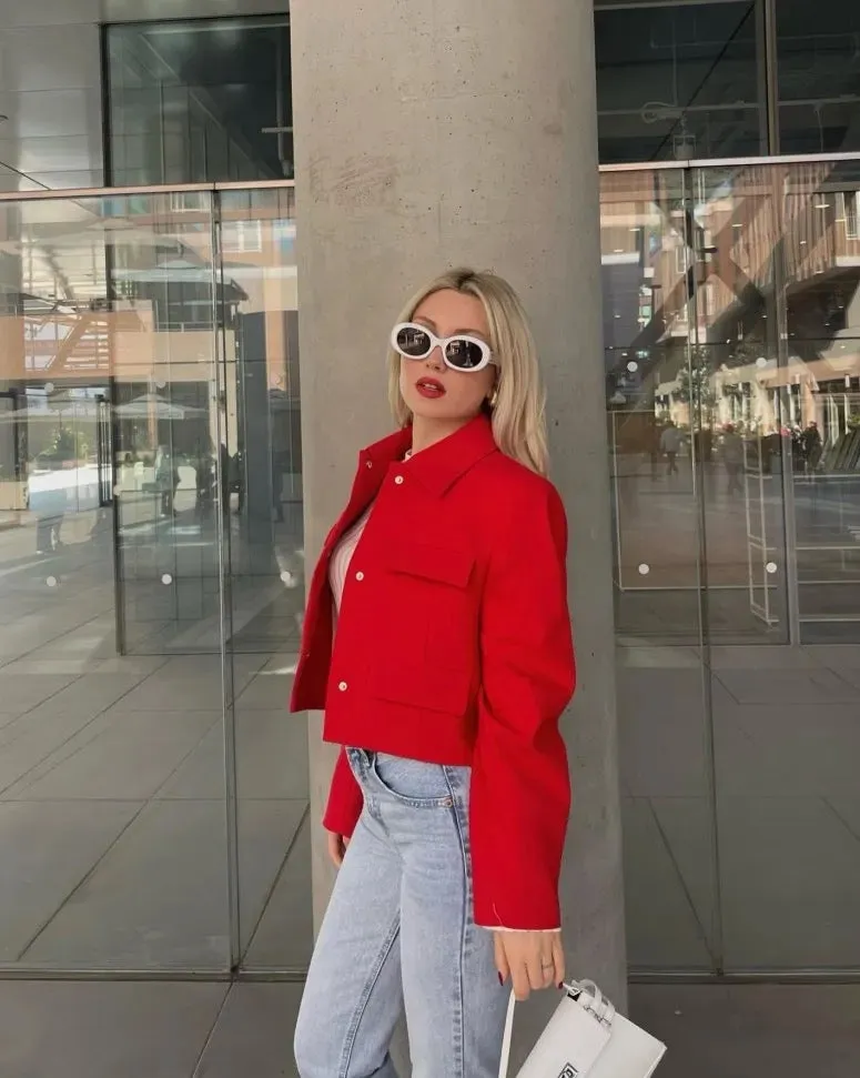 Billie Cropped Pocket Jacket