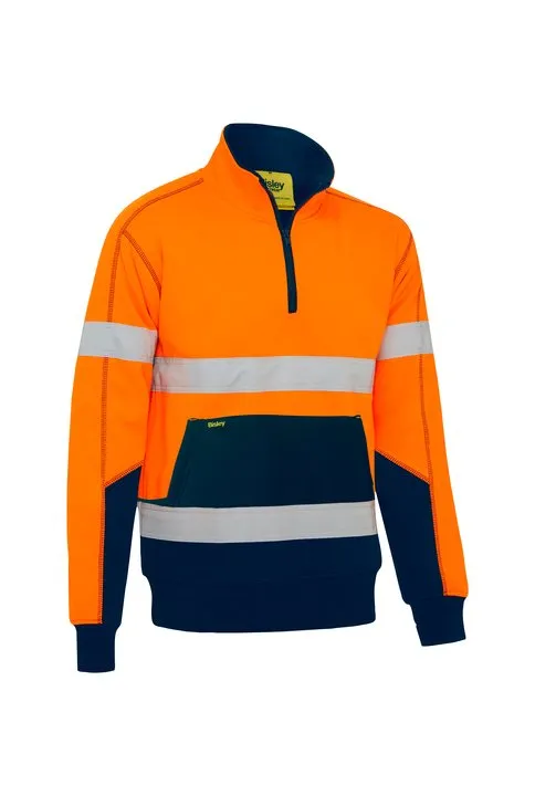 BK6987T Bisley Taped Hi Vis Fleece Pullover With Sherpa Lining