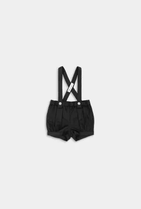 Black Suspender Shorts