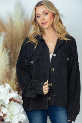 Black Thermal Shacket