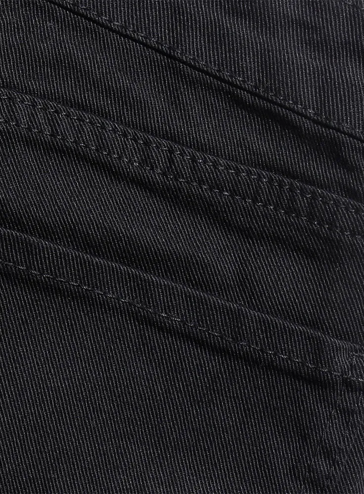 Black Wide Gabardine