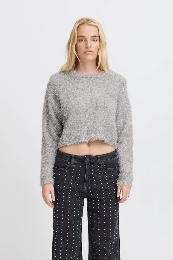 Blizi Long Sleeve Pullover Silver