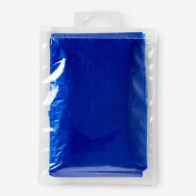 Blue Rain Poncho for Adults