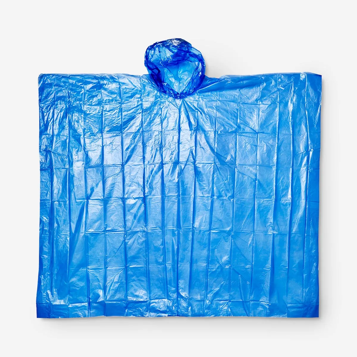 Blue Rain Poncho for Adults