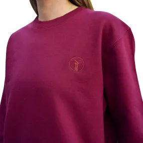 Burgundy Llama Sweatshirt