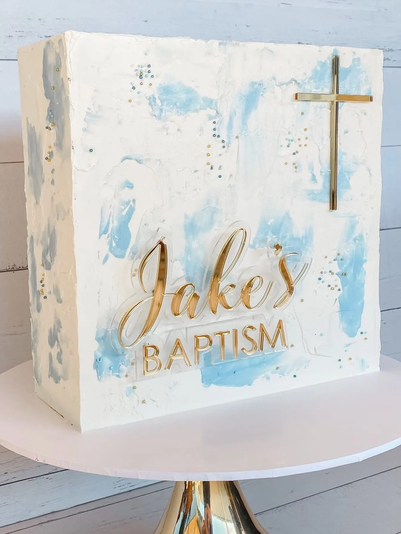 Cake plaque (double layer)