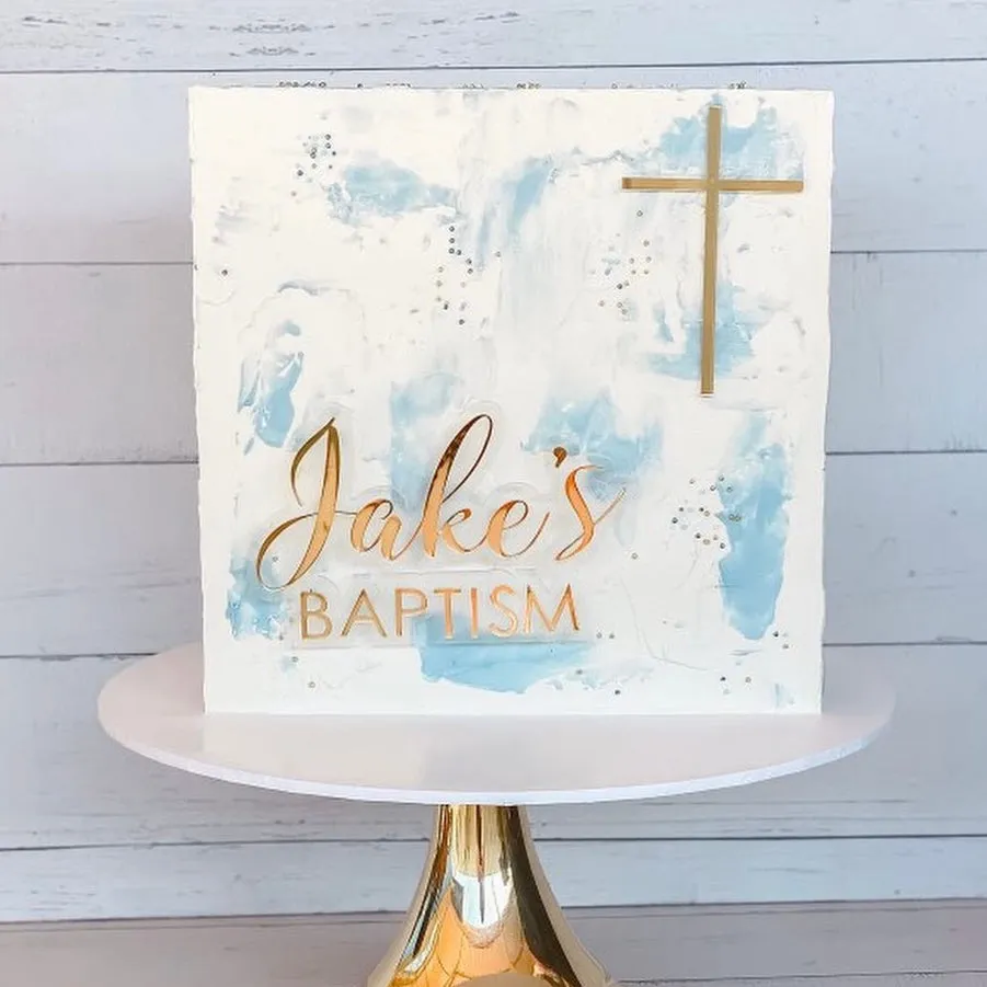 Cake plaque (double layer)