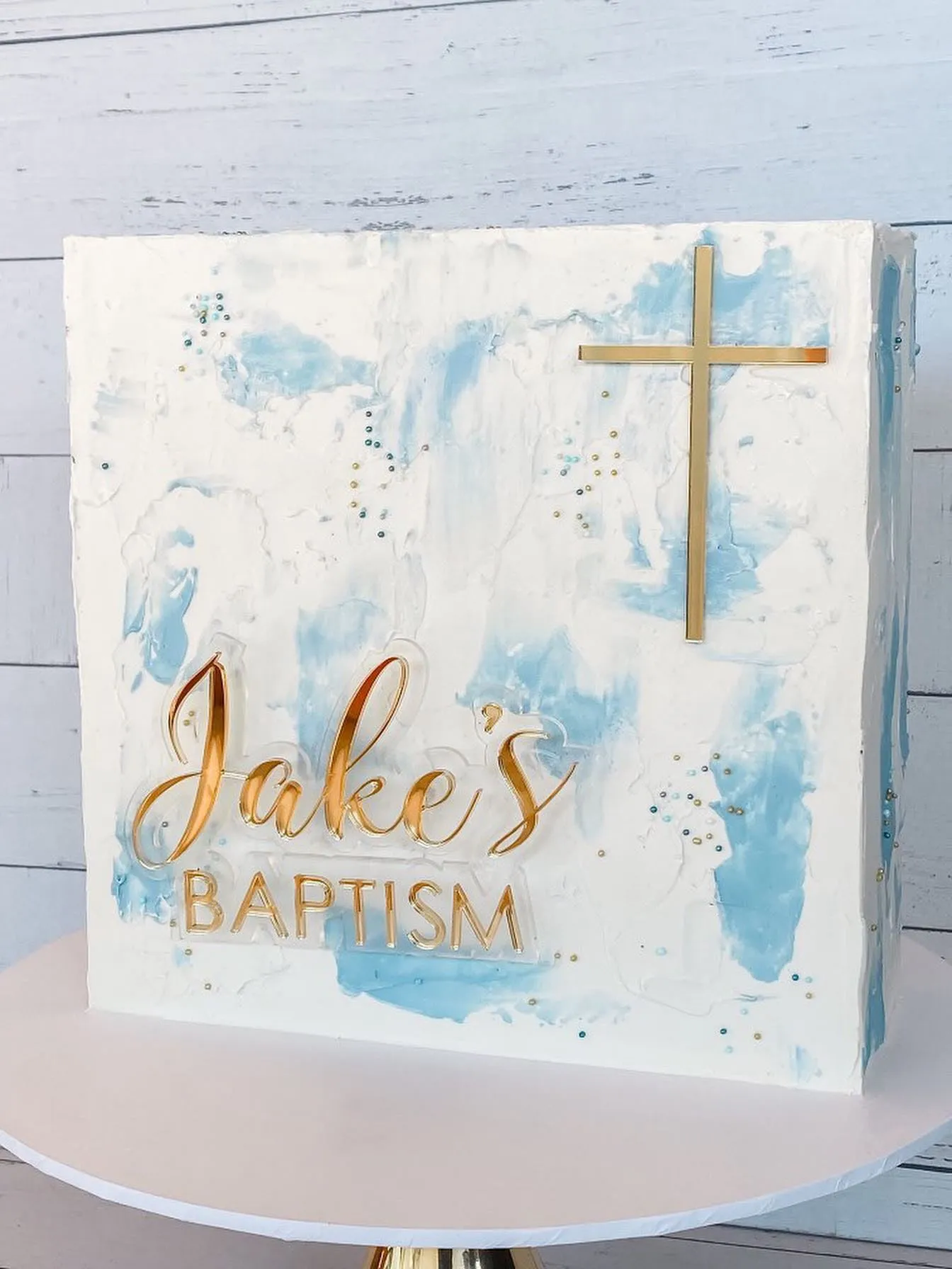 Cake plaque (double layer)