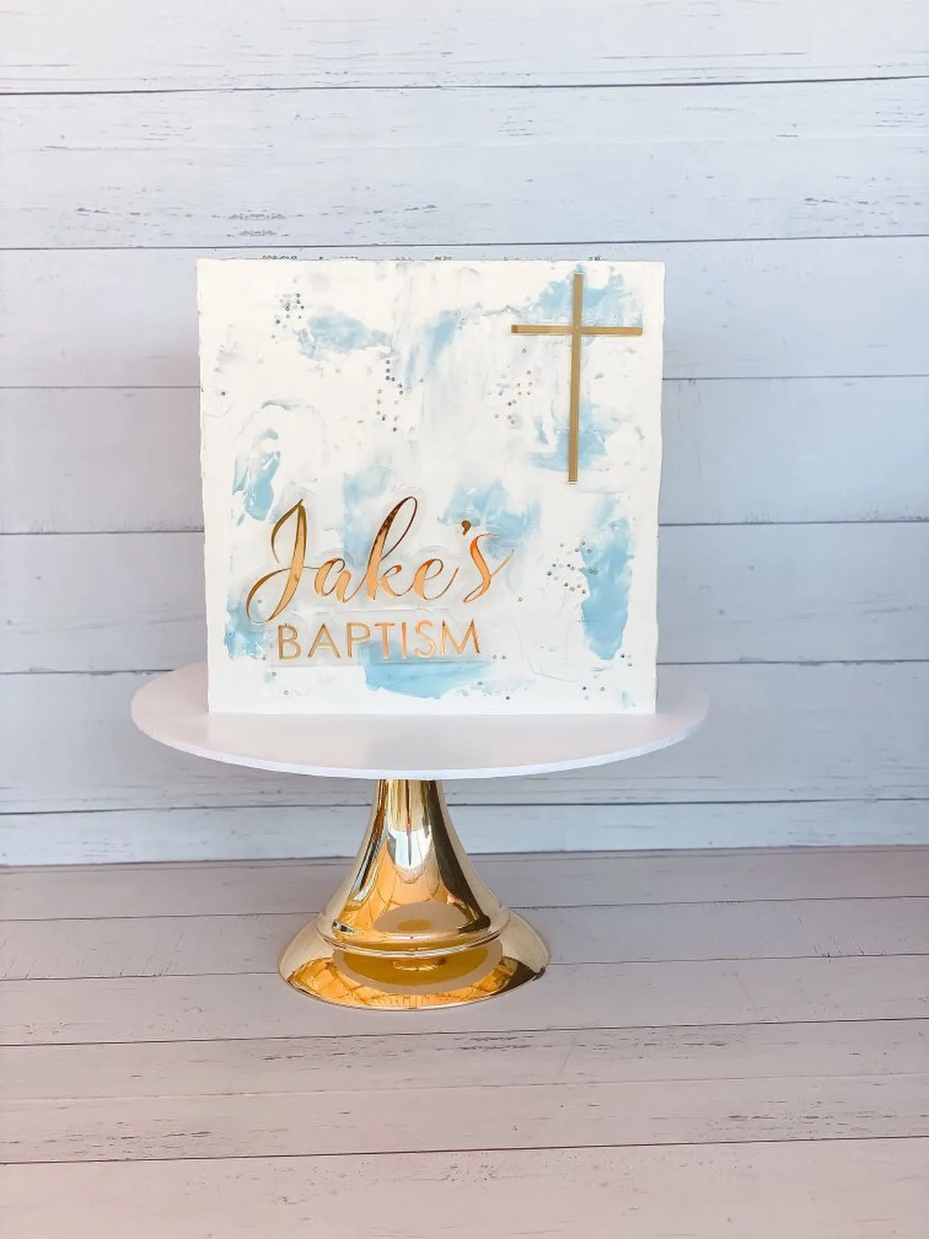 Cake plaque (double layer)