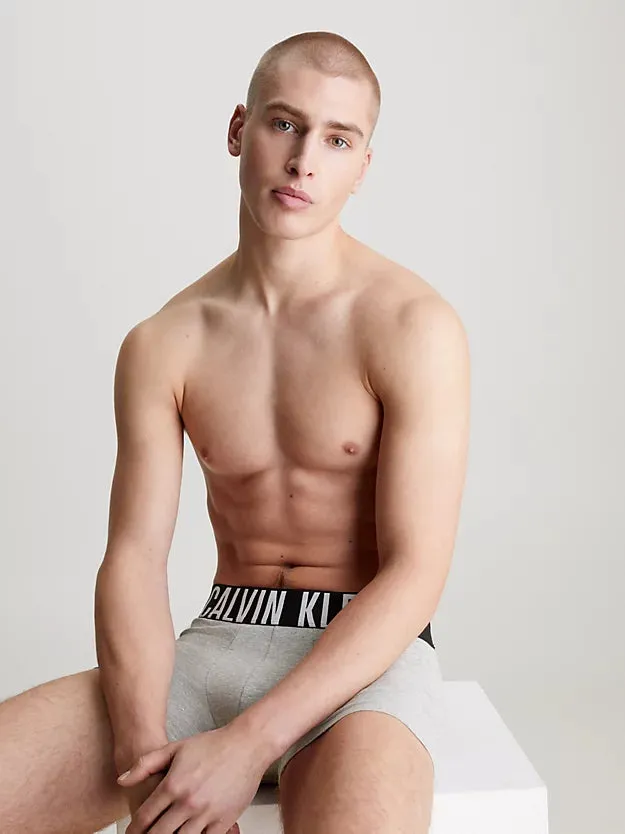 Calvin Klein MODERN COTTON 3 Pack Trunks Men Black/White/Grey Heather