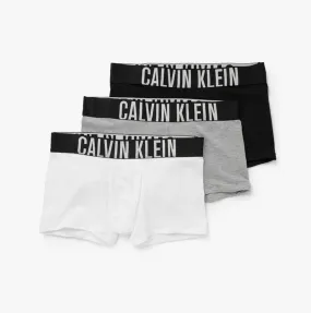 Calvin Klein MODERN COTTON 3 Pack Trunks Men Black/White/Grey Heather