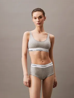 Calvin Klein MODERN COTTON High Waisted Boxers Womens Grey Heather