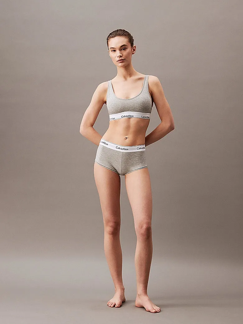 Calvin Klein MODERN COTTON High Waisted Boxers Womens Grey Heather