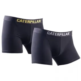 CAT BOXER SHORTS Mens Cotton 2 Pack Underwear Black