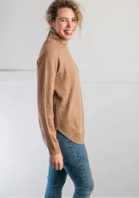 CINNAMON FUNNEL NECK KNIT s