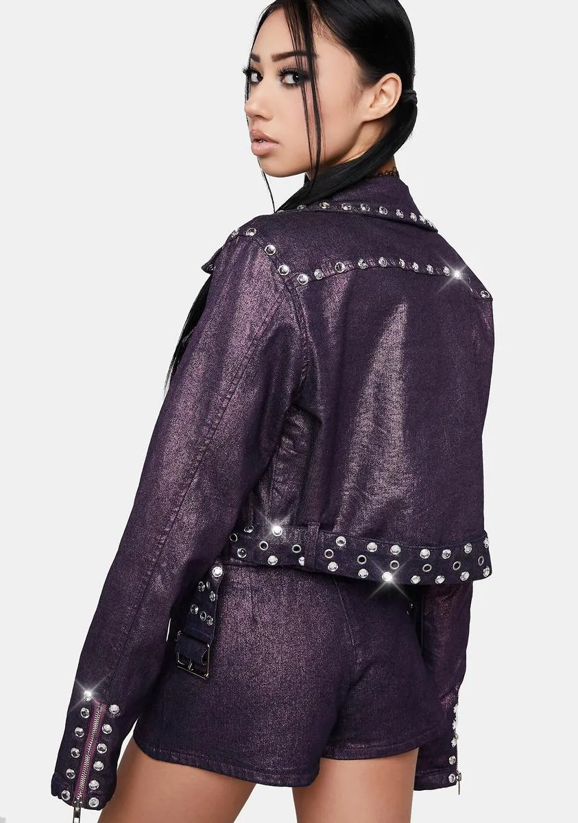 Cirque Freak Denim Moto Jacket