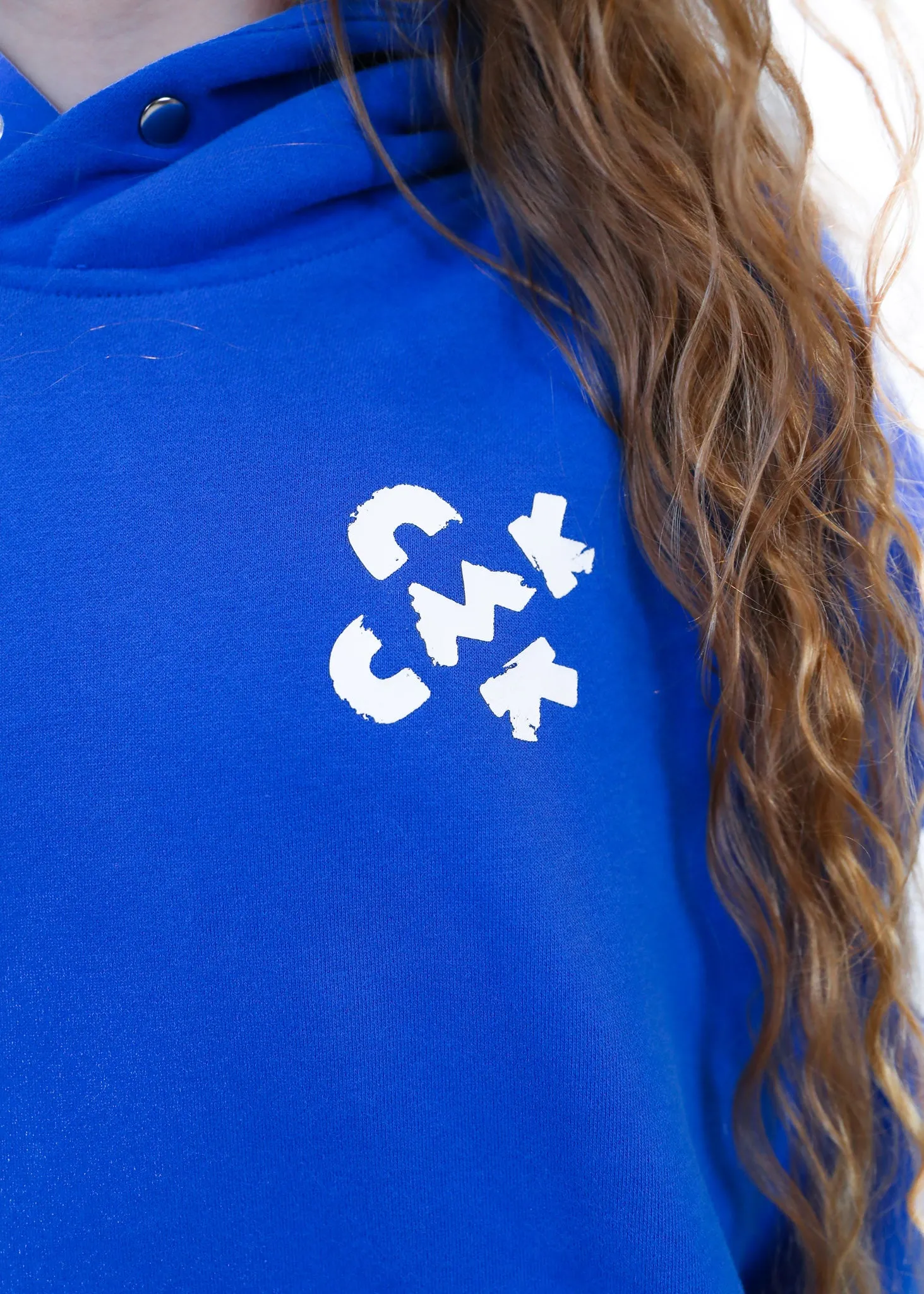 CMK Boys Fleece Hoodie Jumper - Blue
