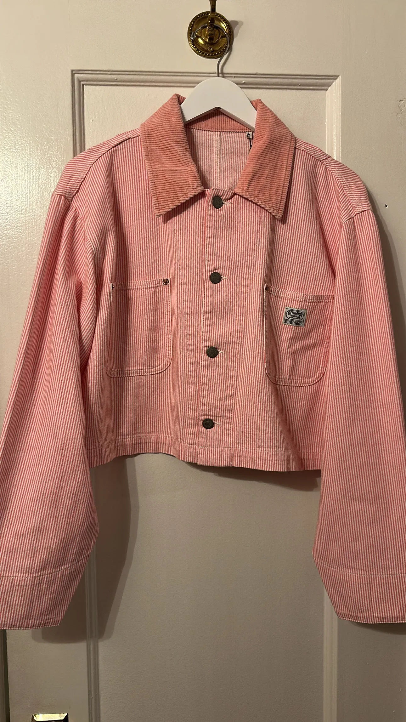 Cropped Chore Jacket Railroad Vivid Pink
