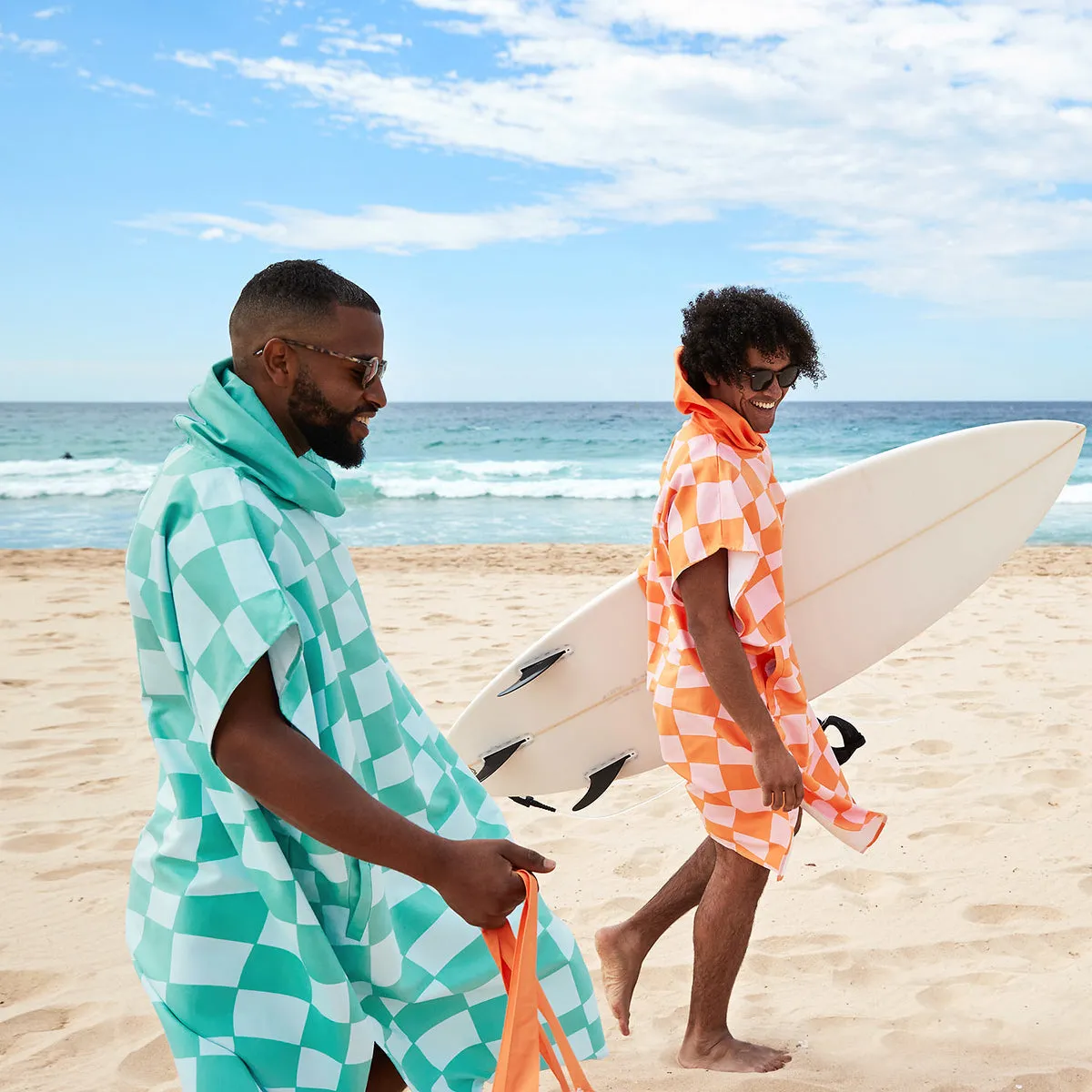 Dock & Bay Poncho Adults - Groovy Check