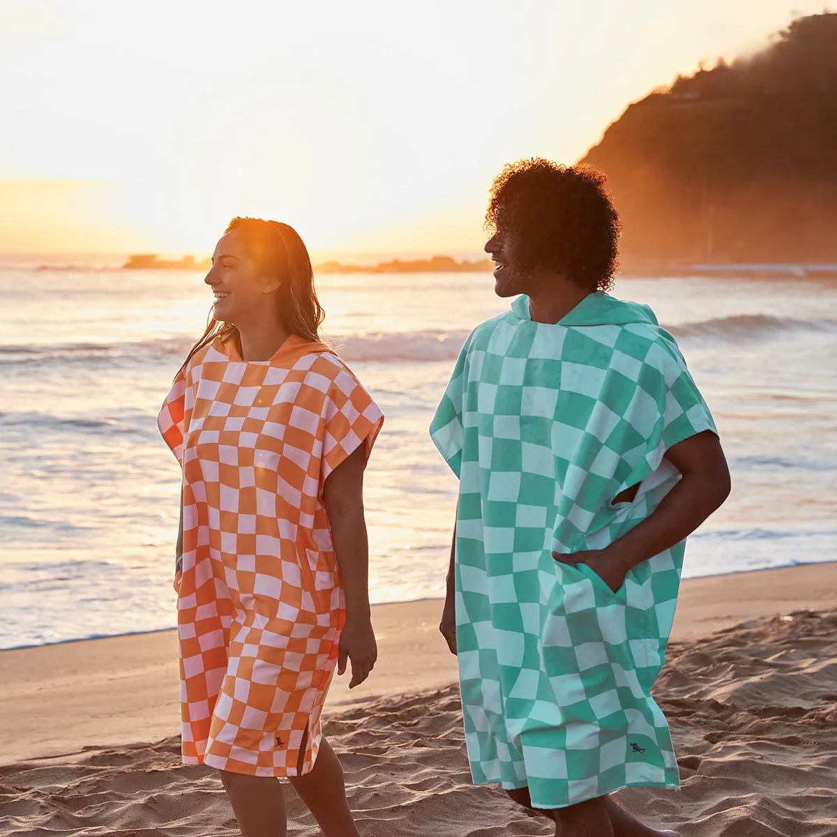 Dock & Bay Poncho Adults - Groovy Check