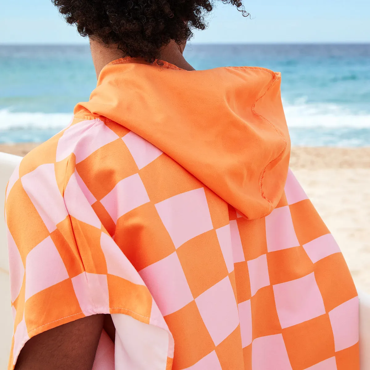 Dock & Bay Poncho Adults - Groovy Check