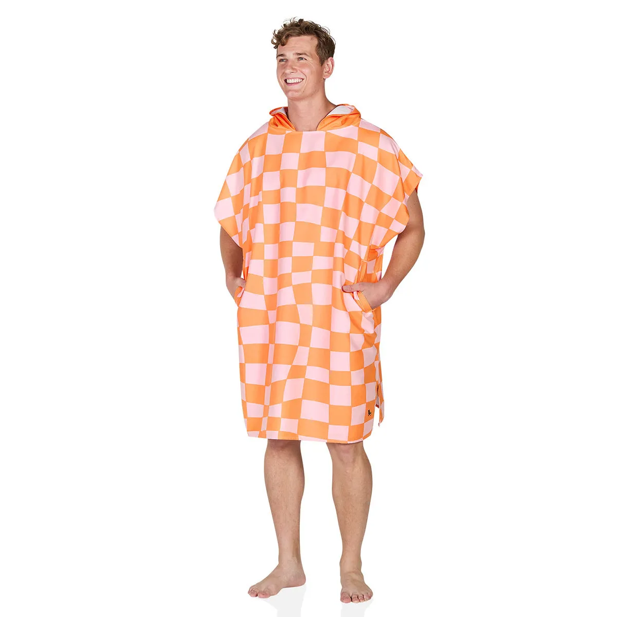 Dock & Bay Poncho Adults - Groovy Check