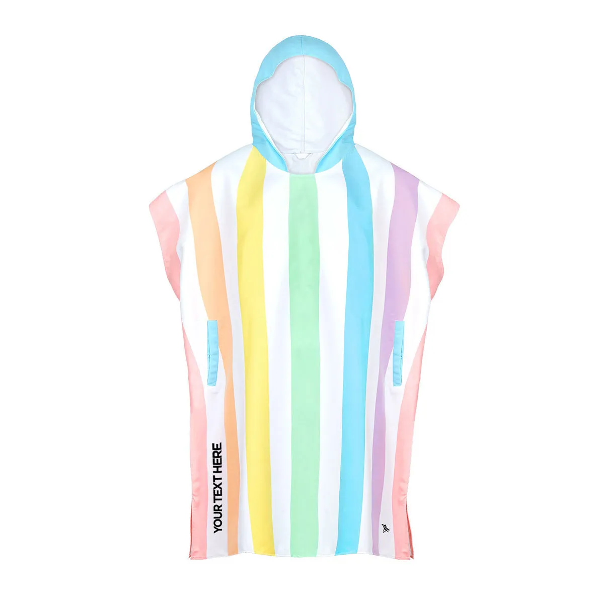 Dock & Bay Poncho Adults - Unicorn Waves - Customised Embroidery Personalised for You