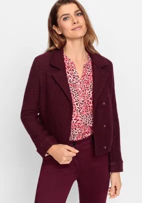 Double Breasted Boiled Wool Jacket