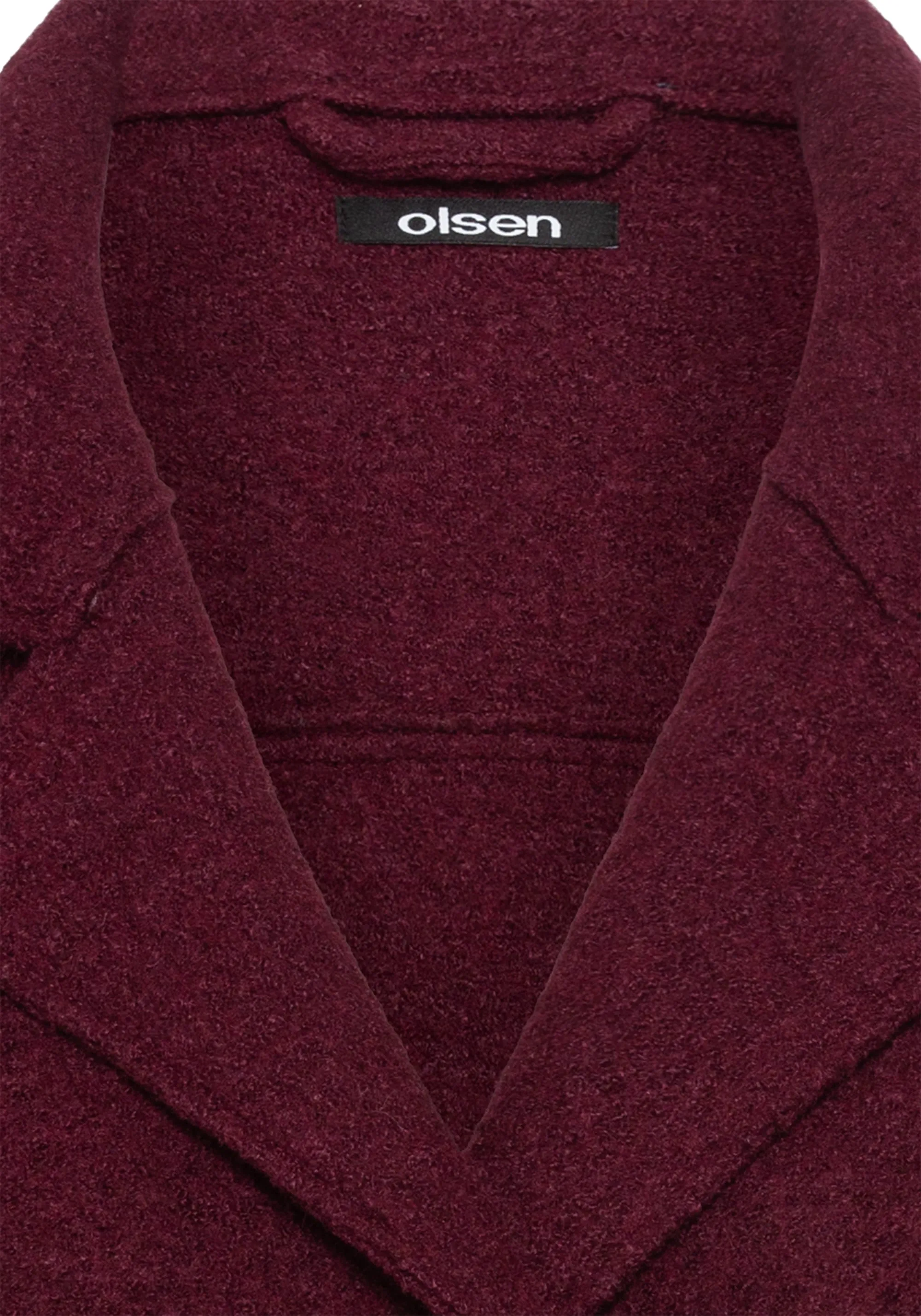 Double Breasted Boiled Wool Jacket