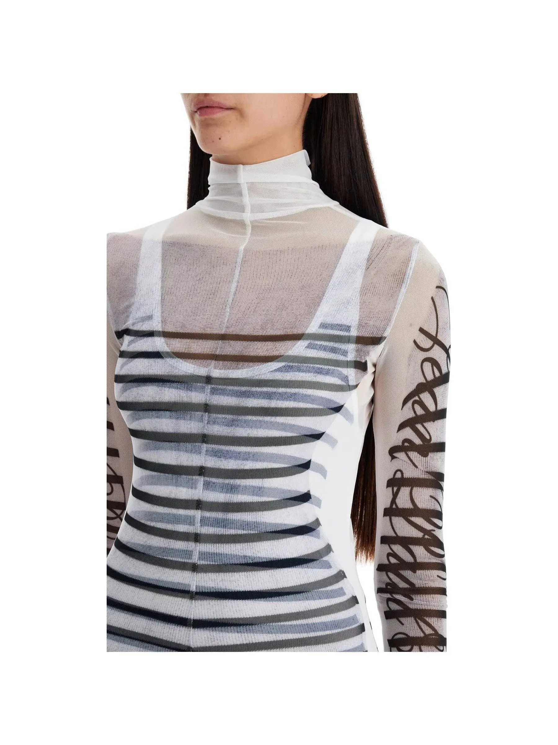 Double Layer Marinière Mini Dress