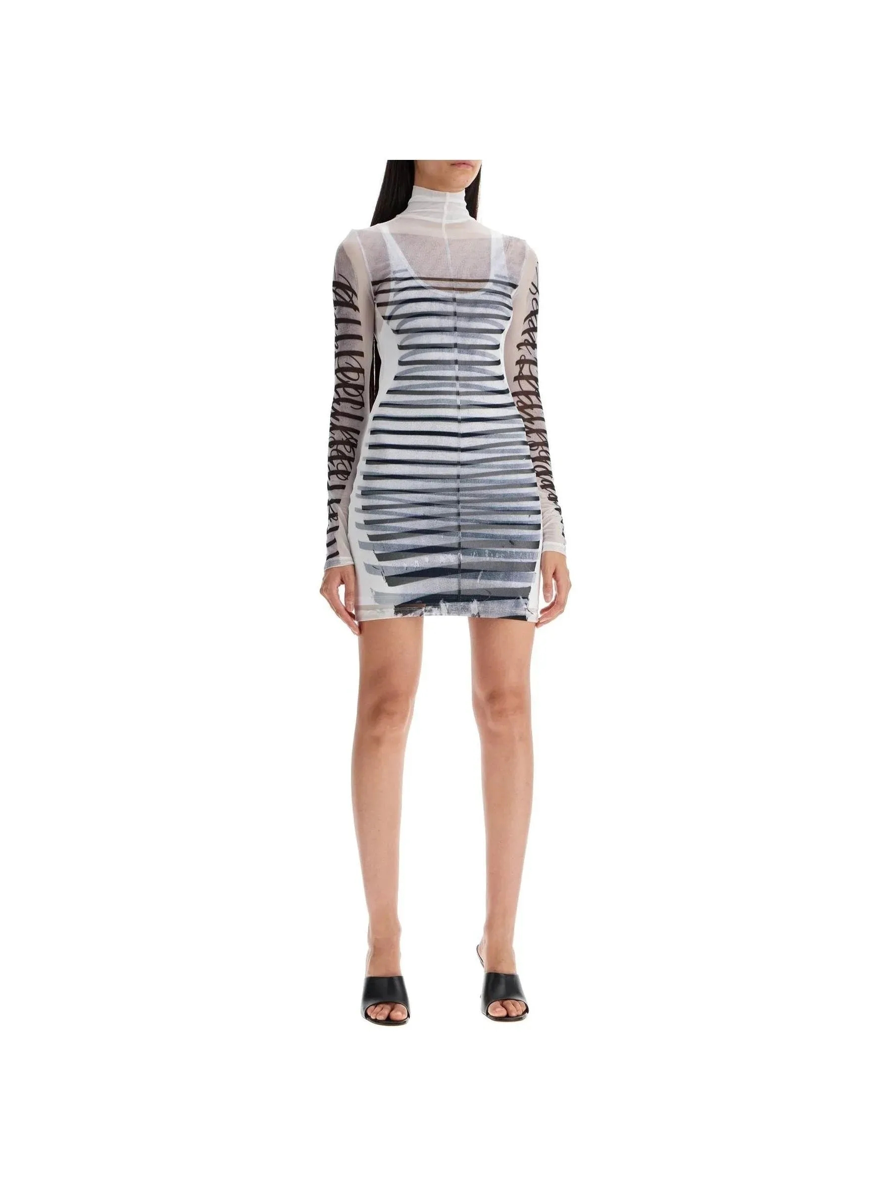 Double Layer Marinière Mini Dress