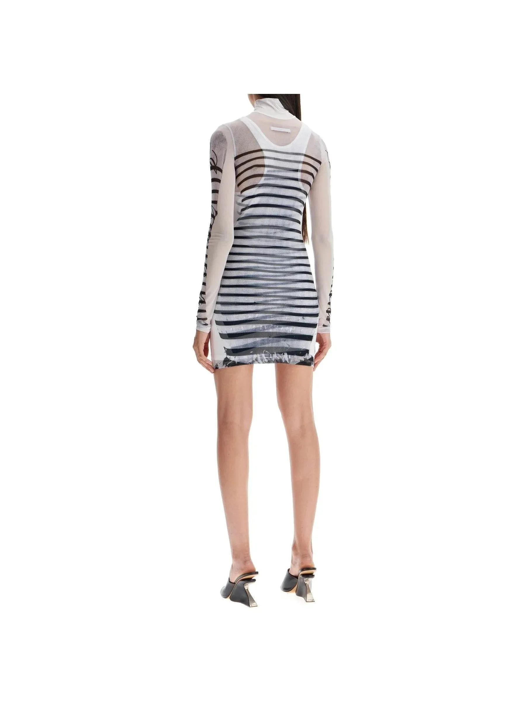 Double Layer Marinière Mini Dress