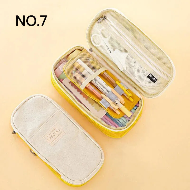 Double-Layer Pencil Case