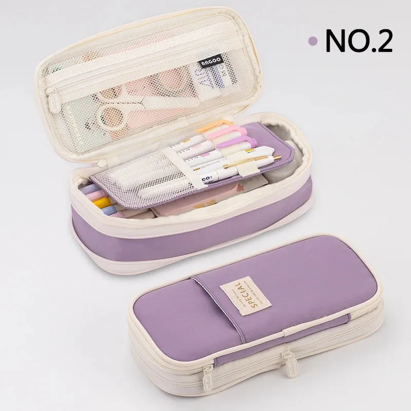 Double-Layer Pencil Case