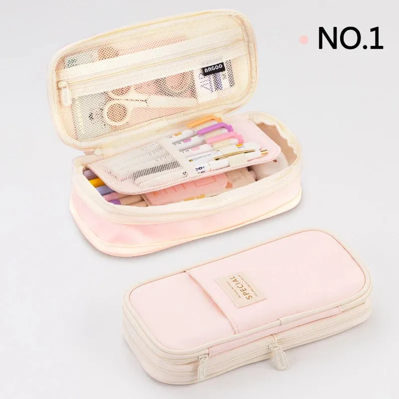 Double-Layer Pencil Case