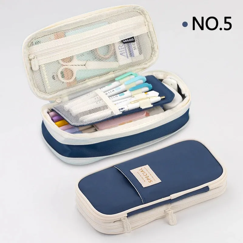 Double-Layer Pencil Case