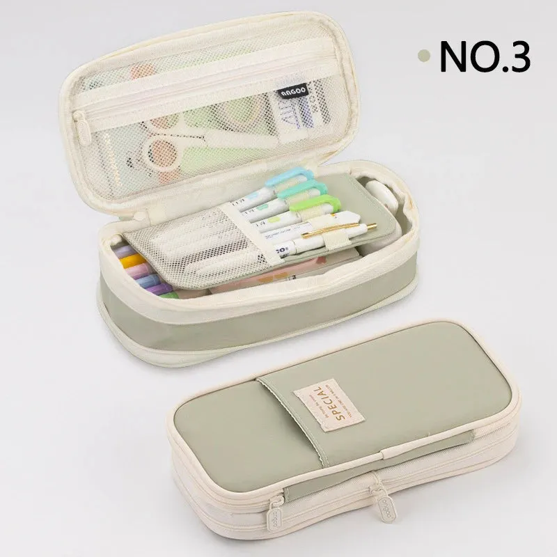 Double-Layer Pencil Case