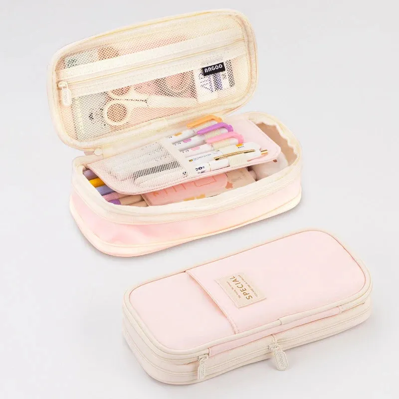 Double-Layer Pencil Case