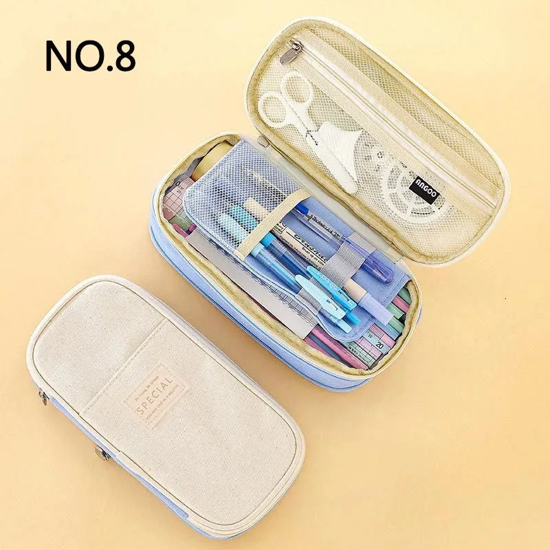 Double-Layer Pencil Case