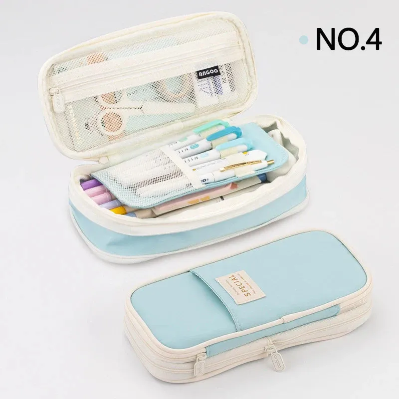 Double-Layer Pencil Case