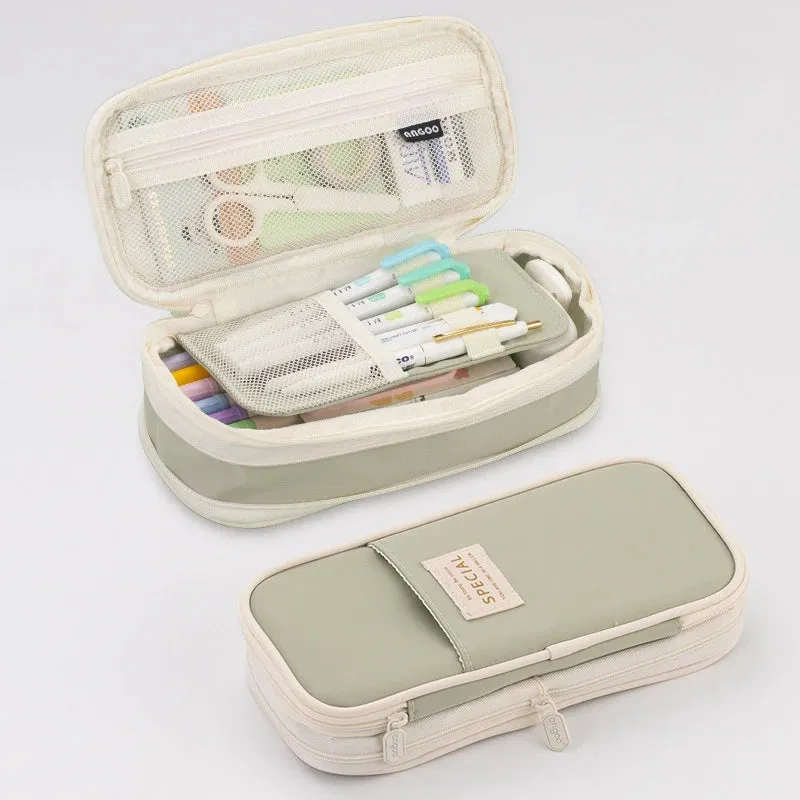 Double-Layer Pencil Case