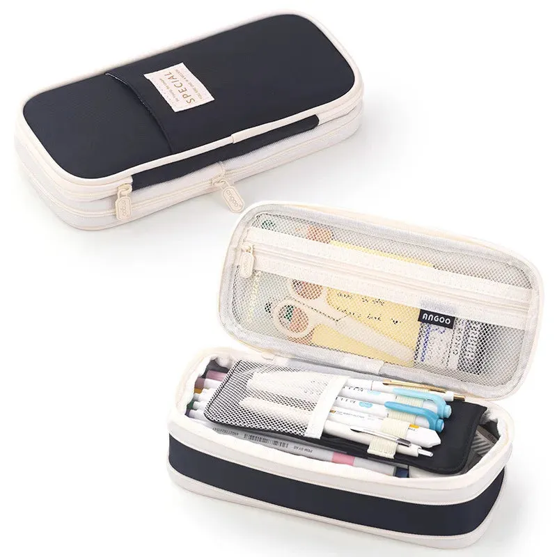 Double-Layer Pencil Case
